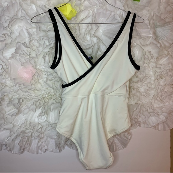 Solid & Striped One Piece Bathing Suit - Picture 8 of 8